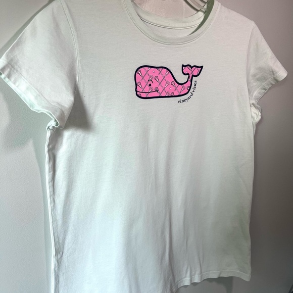 🥍 XL Girls Lacrosse LAX Cotton Vineyard Vines Light Pale Green Short Sleeve Tee - Picture 3 of 11
